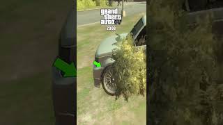 Testing Bushes Physics Collision with Vehicles in Rockstar Games #gtasa #rdr #gta4 #gtav #gaming