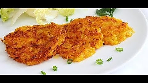 Carrot and Potato Hash Browns (Estimated time: 30 minutes)