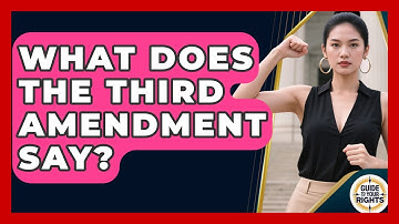 What Does the Third Amendment Say? | Guide To Your Rights News