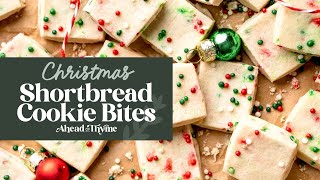 Christmas Shortbread Cookie Bites