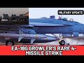 EA-18G Growler DOMINATES Houthi Defenses with Precision 4-Missile Strike.