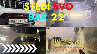 Stedi Evo bar 22 inch on scorpio N // check out proper fitting with heavy brackets 👌👌.