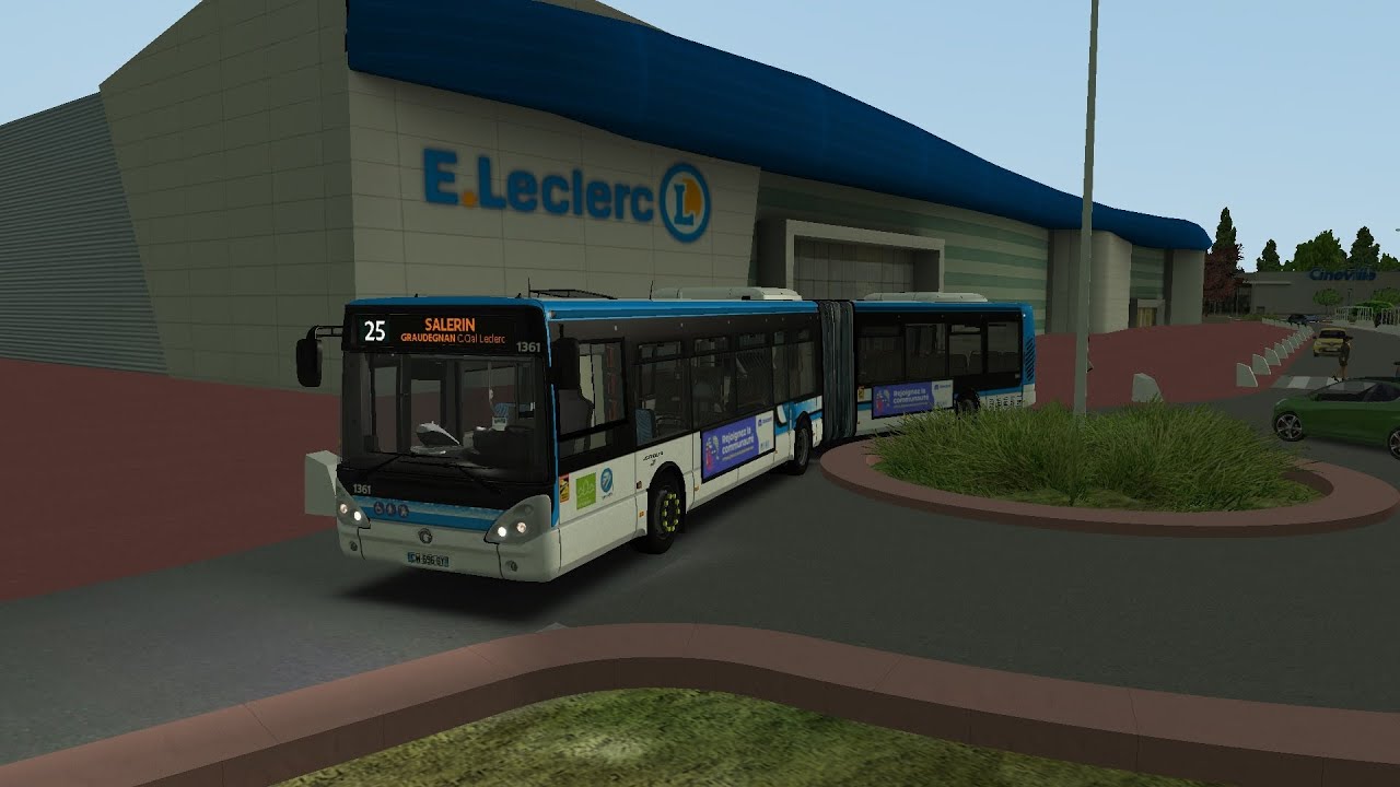 Irisbus citelis 18m - ligne 25 vers Salerin graudegnan (St-Servan) conduite omsi 2