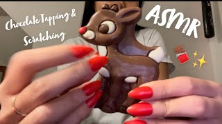 ASMR fast and aggressive chocolate tapping + scratching 