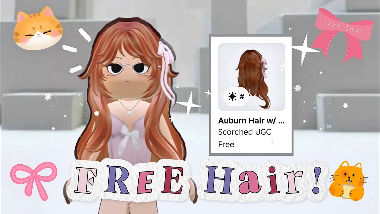 How to get the *FREE* Auburn Hair w/ Pink Bow for 0 Robux on ROBLOX ...