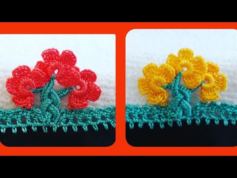 #crochet#puntillas#kinitting#215.TIĞ OYASI SAÇ ÖRGÜLÜ ÇİÇEK MODELİ  2019 UN EN YENİ MODELİ