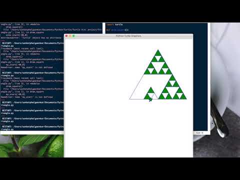Python Sierpinski's triangle code