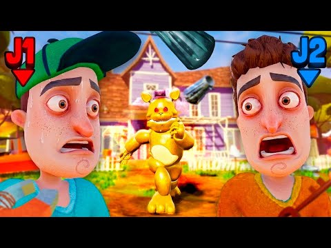 Playing with Fredbear in multiplayer was a bad idea 🤣 | Hello Neighbor
