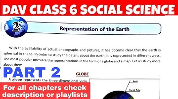 DAV CLASS 6 SOCIAL SCIENCE CHAPTER 2 REPRESENTATION OF EARTH |EXPLANATION PART 2 BY EDUMAGNET
