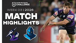 Nrl 2026 Witzer Pre-Season Challenge  Storm V Titans  Match Highlights Week 3