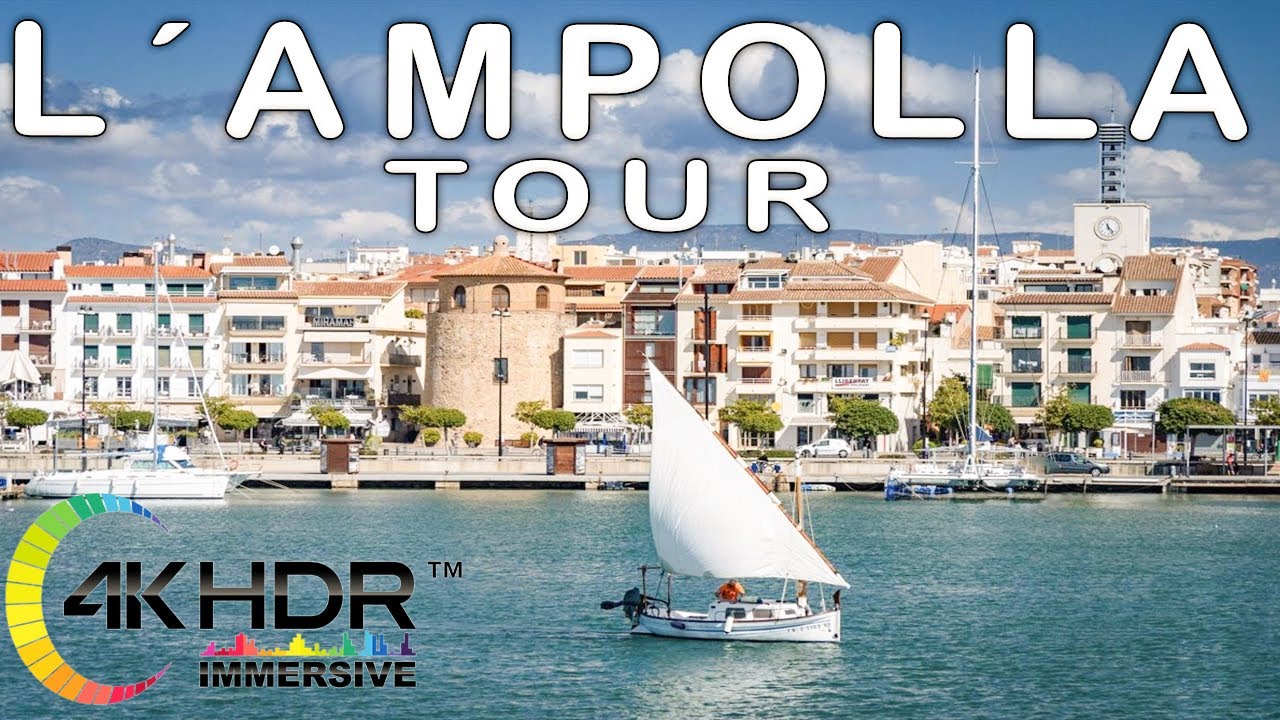 WALKING TOUR 4K L'AMPOLLA Tarragona un Sabado por la tarde en Marzo | 4k UHD HDR | 30 - Marzo - 2024