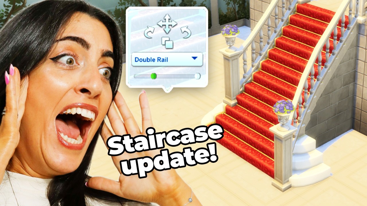 How to use Curved stairs on the sims 4