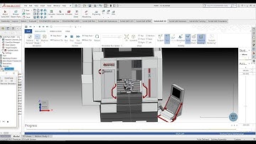 SolidCAM 2019 Tutorial  #18 | 5 Axis Port Machining Simulation
