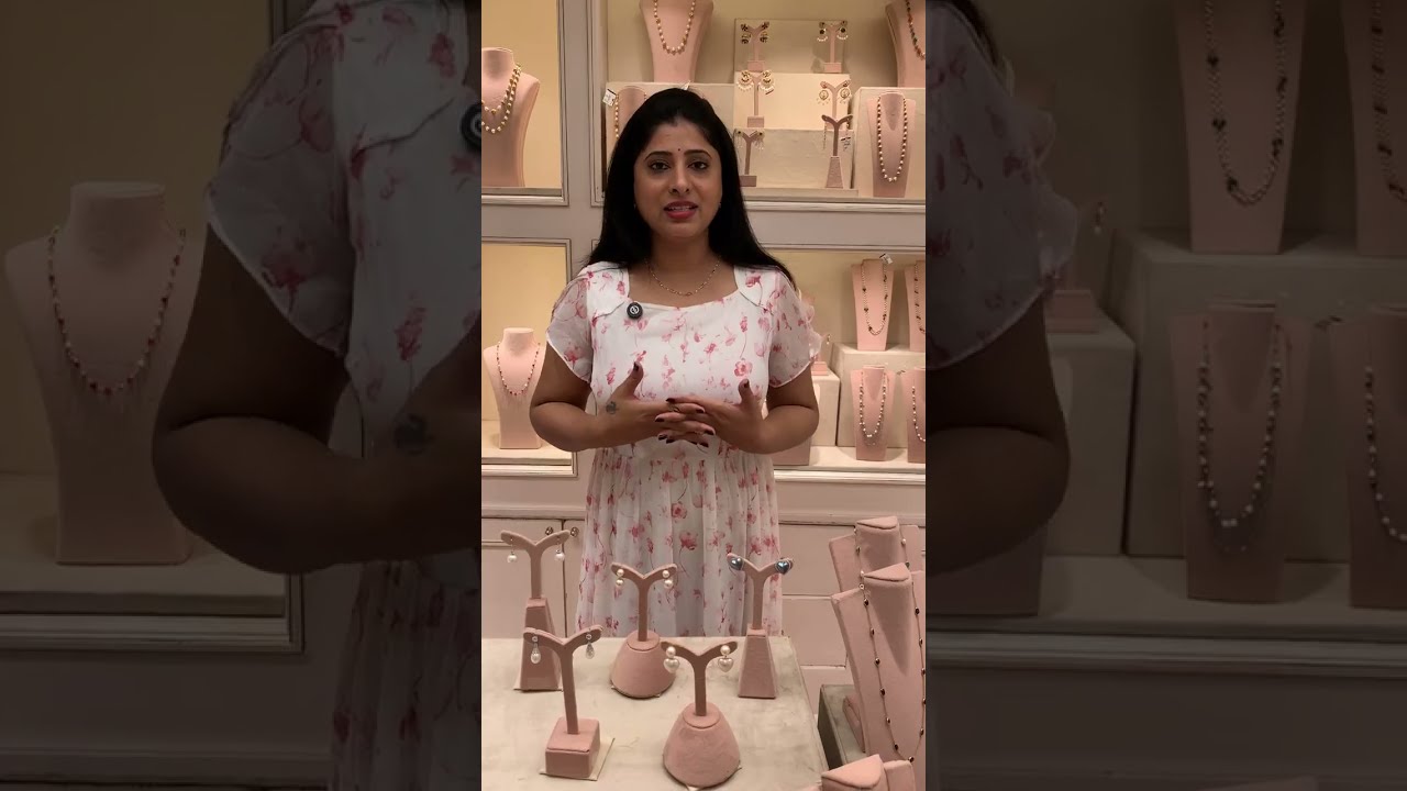 ✨ 22K Gold Pearl Chain Minimal Collection | Elegant Lightweight Everyday & Festive Jewellery 💛