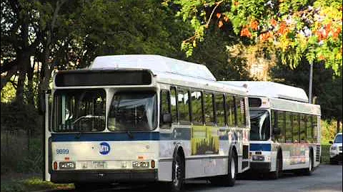 MTA Bus College Point Depot: Sound clip of 1999 OBI Orion V CNG #9899 on the Q25