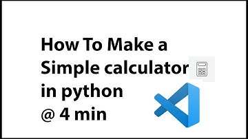 how to make a simple calculator in python || python ||