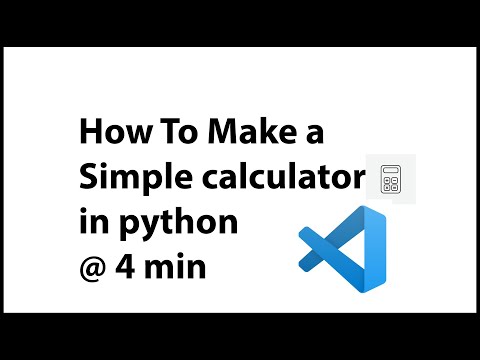 how to make a simple calculator in python || python ||