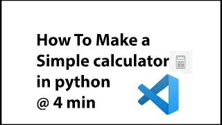 how to make a simple calculator in python || python ||