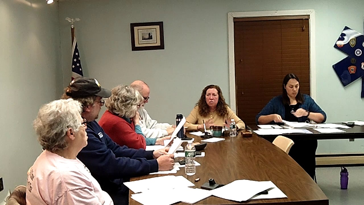 Lubec Select Board meeting 1 8 2020 YouTube