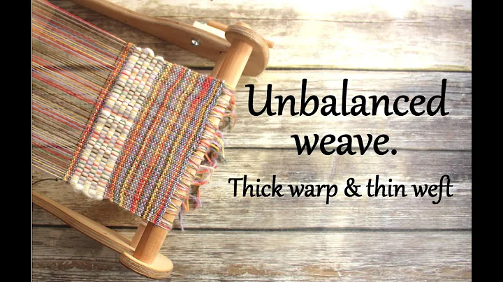 Unbalanced weave. Thin warp, thick weft.