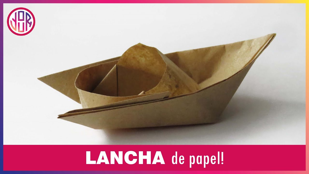 CÓMO HACER UNA LANCHA DE PAPEL 💡 Tutorial Origami [Paso a paso] YouTube