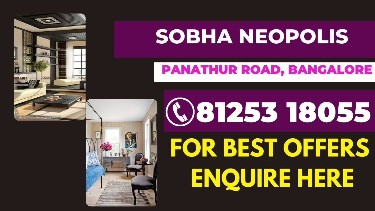 Get BIGGEST Deals Here 🤑| SOBHA NEOPOLIS New Launch Apartments 🏢 In Panathur Road, Bangalore