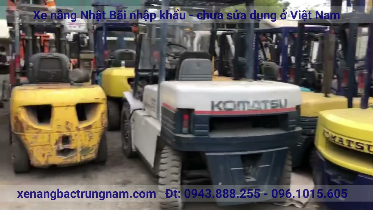 Xe nâng nhật bãi|xe nâng cũ| Rất nhiều xe nâng nhật... - youtube
