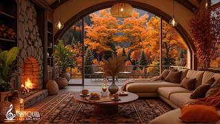 Warm Fireside Jazz in an Autumn Forest Home | Soft Indoor Piano for Work, Study & Positive Energy screenshot 3