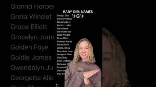 My favorite baby girl names that start with the letter G! #babynames #babygirlnames #girlnames My favorite baby girl names that start with the letter G! #babynames #babygirlnames #girlnames
