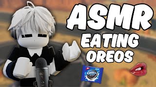 Roblox ASMR Oreo Eating!🍪🥛 (kind of wet mouth sounds)