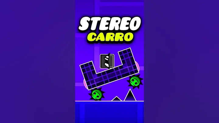 Stereo Madness DE CARRO? - Geometry Dash #shorts #geometrydash #gd #games