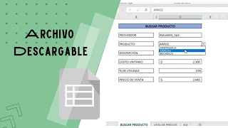 How to make a price list with a search engine/in Excel / download the file😮