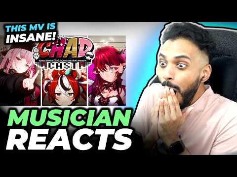 THIS MV IS INSANE! Here Comes the CHADCAST - Mori Calliope, IRyS & Hakos Baelz | Musician Reacts!