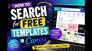 How to search for free templates in Canva