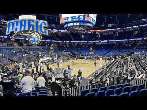 Watching Magic vs Suns | Full NBA Experience | Our Seat View & Tour of the Kia Center in Orlando, FL
