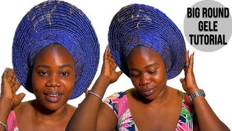 How to style BIG ROUND GELE #howtotiegele #top #trending #best #bestdiy