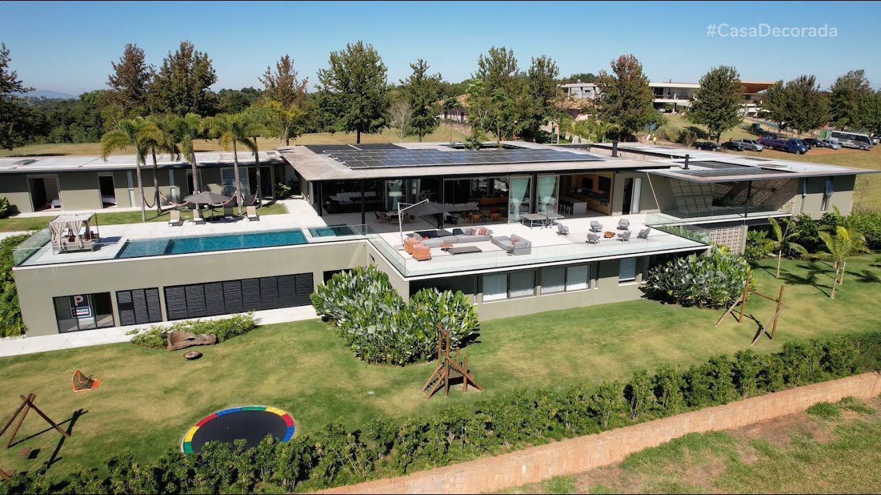 Casa Decorada Com Thais Ventureli - Casa Baobá Com a MAIOR Área de Entretenimento já gravada.