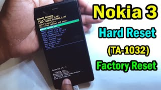 Nokia 3 Ta-1032 Hard Reset Pattern Unlock New Trick