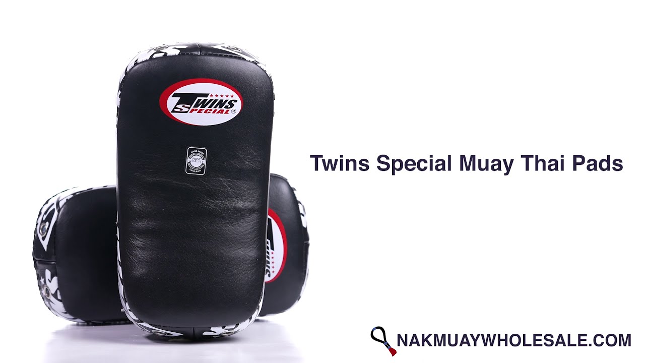 Review Twins Special Muay Thai Pads. Kick pads with deluxe wrist support. KPL12 Model. YouTube