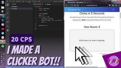 I made a Stupid Bot 🤖 to Destroy the Click Speed Test, But...