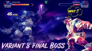 Variant 8 Venompool Final Boss Solo With Apocalypse! BAD DEADPOOLOOZA! - Marvel Contest Of Champions