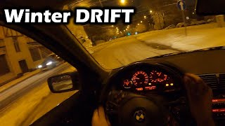 Street and Spot WINTER DRIFT | BMW E46 POV