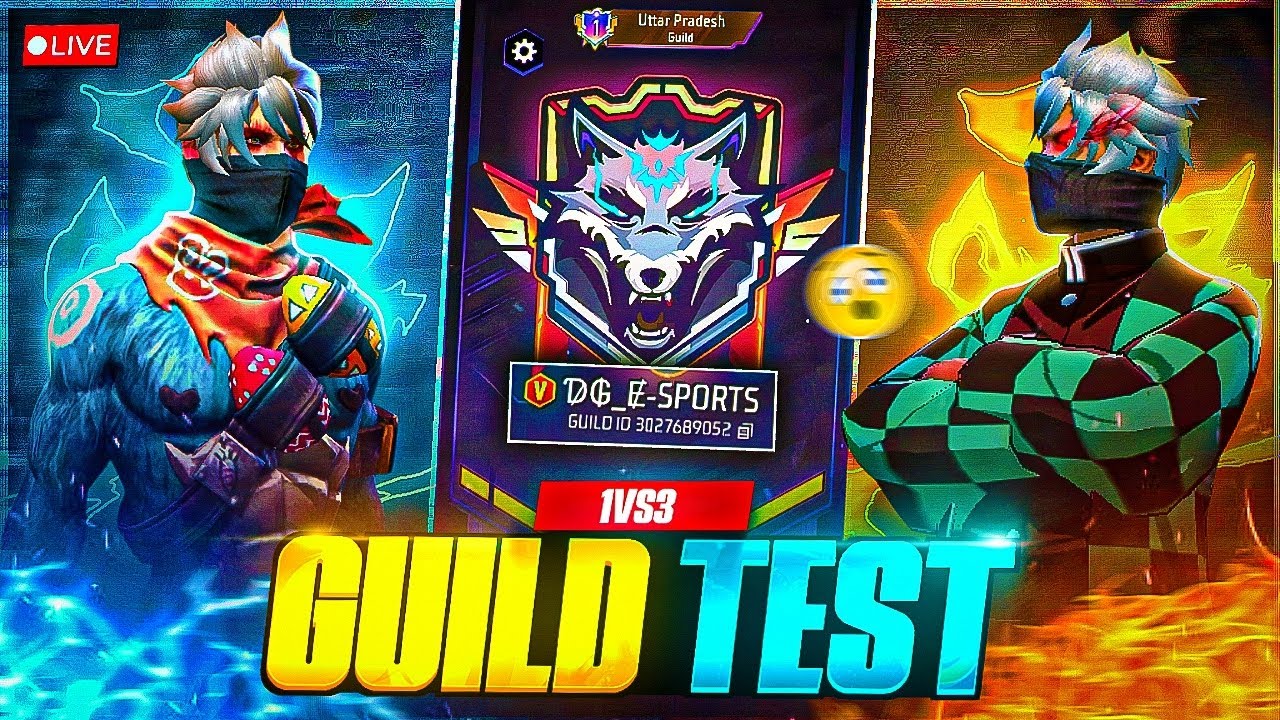 FREE FIRE LIVE GIVEAWAY CUSTOM ROOMS FF LIVE GIVEAWAY & GUILD TEST FREE FIRE LIVE GUILD TESTING