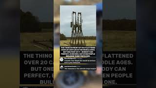 This is a trebuchet, a gravity-powered medieval siege engine. #shorts