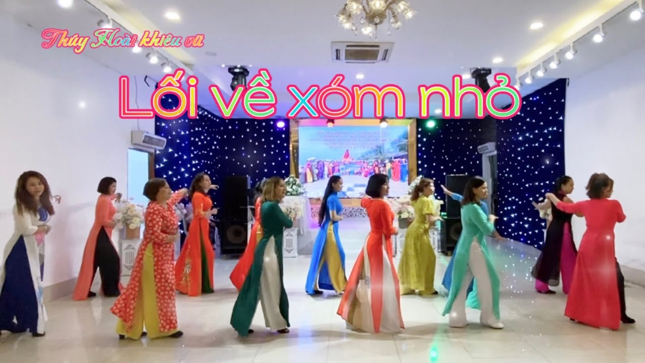 Đồng diễn Lối về xóm nhỏ/ Ngọc Thúy khiêu vũ #Ngocthuykhieuvu #Khieuvungocthuy