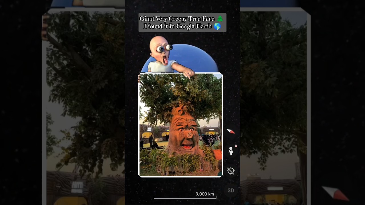 Giant Creepy Tree Face Found on Google Earth 😱🌍
