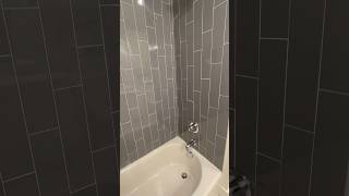 Vertical tile design💥 #bathroomdesign #tile #shower Content