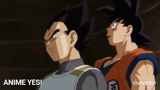 Goku & Vegeta tries to change the sheet of beerus as a parts of training.