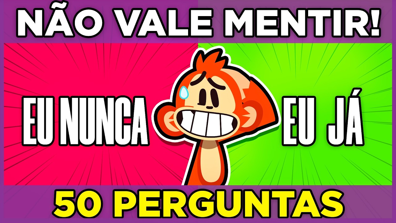 ✔️❌ EU JÁ OU EU NUNCA? ✨ Escolha um botão | 50 perguntas | SE MENTIR, PERDE! ⚠️ #macaquiz #quiz