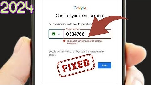 Hoe u dit probleem kunt oplossen: telefoonnummer kan niet worden gebruikt voor verificatie van Gm...